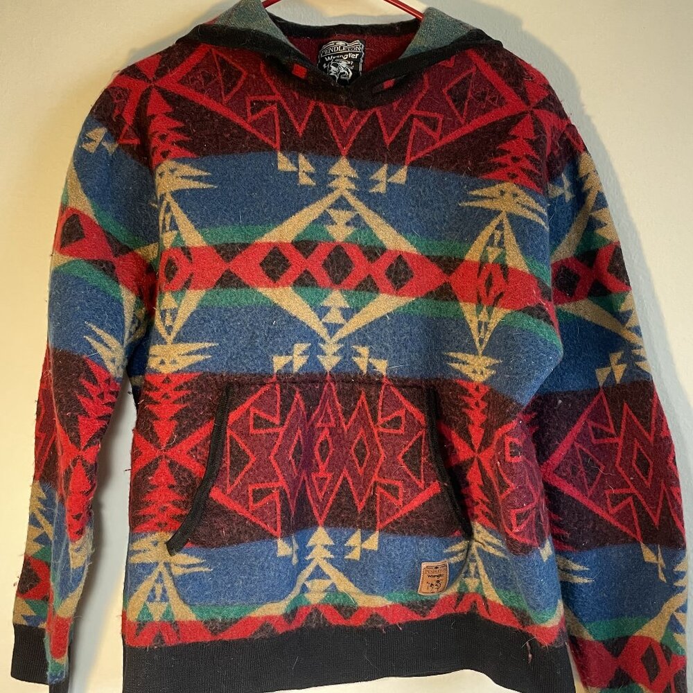 Pendleton Wool Aztec Hoodie Medium/Large